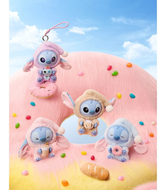 Disney Stitch Eat Something Before Sleep Collection Vinyl Plush Toy Surprise Box